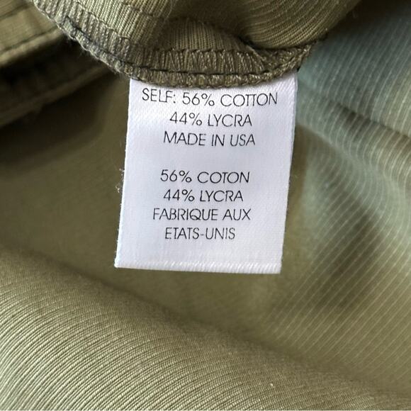 Nanette Lepore Vintage Women’s Size 4 Olive Army Green Belted Flared Pants - Picture 5 of 10